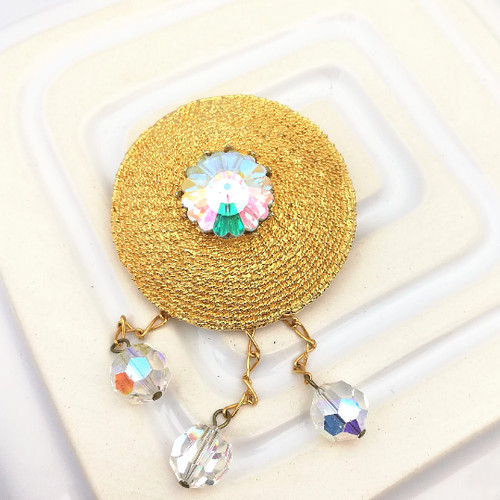 Vintage textured gold tone - textured,