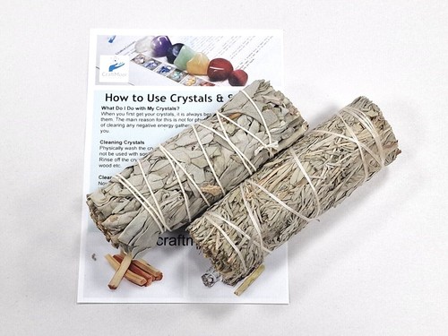 White sage smudge - white, sticks