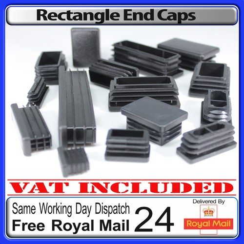 Rectangular plastic end caps - plastic,