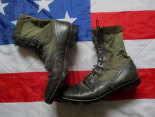 genuine US ARMY VIETNAM WAR issue BATA  JUNGLE COMBAT BOOTS us 11 n UK 10 n