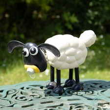 Timmy The Sheep With Dummy Metal Sculpture Shaun The Sheep Novelty Ornament Gift