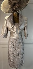 Mascara UK 14 Pale Gold Dress