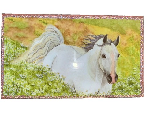 Horse music jewelry box with - music,,