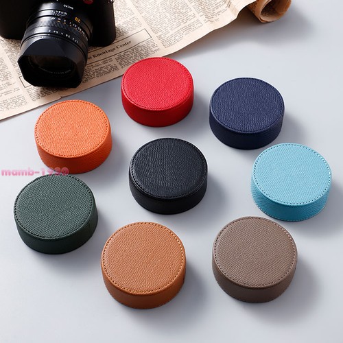 Cowhide lens cap - cowhide, case