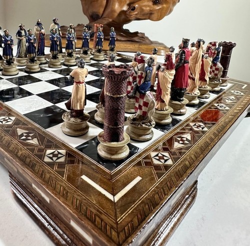 Crusaders chess set - set, solid