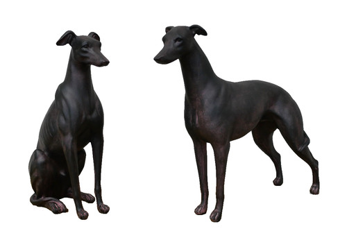 Pair sitting standing - of,