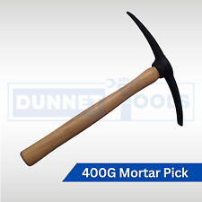 Mortar Pickaxe Hammer 400g Brick Hickory Handle Double Ended Pick Stone Masonry