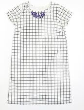 BHS Girls White Check