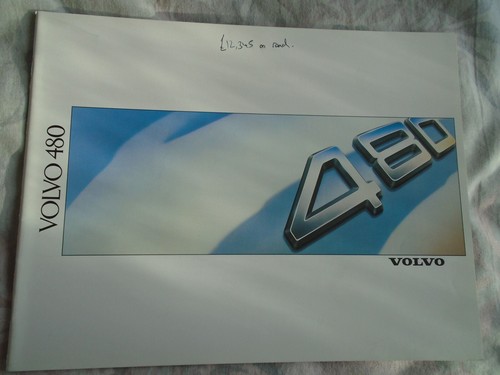 Volvo 480 brochure 1988 - , uk