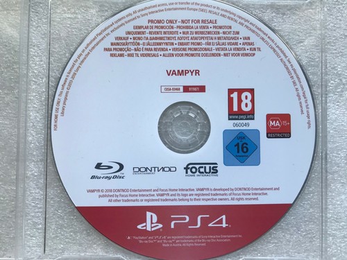 Vampyr ps4 ps5 promo rare - vampyr,