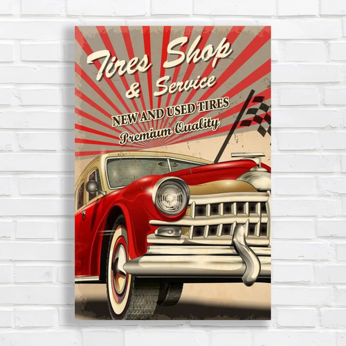 Vintage tires shop service - vintage,