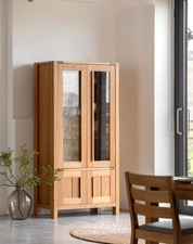 M&S Sonoma Oak Display Cabinet