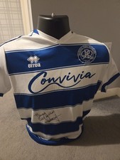 Signed Youth Players QPR 2023/24 Home Football Shirt Size Mens Medium