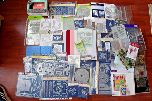 Job lot tattered lace - tattered, dies