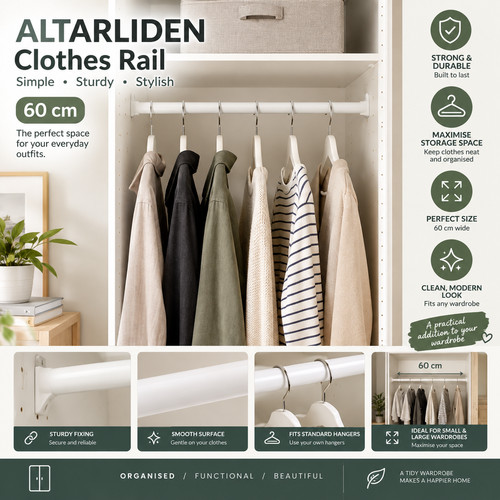 Ikea altarliden clothes rail - ,
