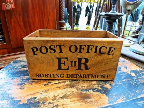 Post office storage box trug - post,