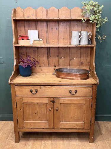 Antique pine farmhouse dresser - pine,