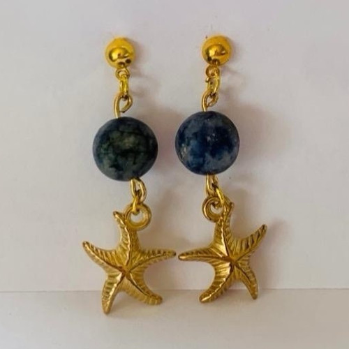 Gold starfish sea ocean animal - gold,