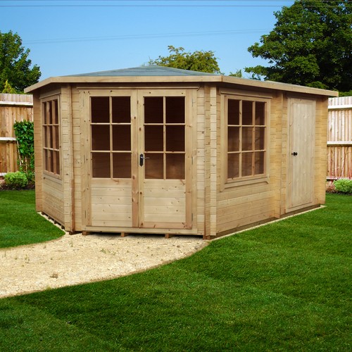 Shire rowney corner log cabin - rowney,