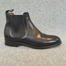 Churchs Amberley Boots Mens 41 UK 7.5 Black Ankle Full Leather Chelsea