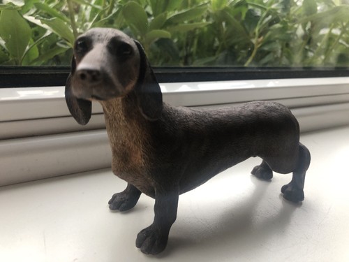 Dachshund sausage dog figurine - dog,
