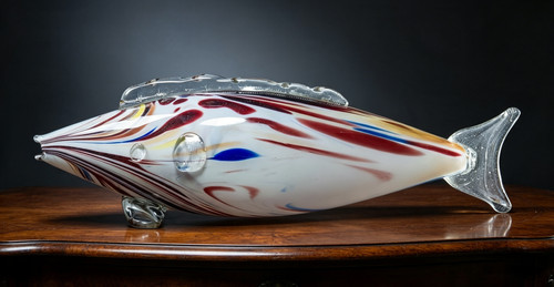 Large hand blown art glass - hand,