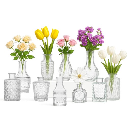 Glass bud vases - bud,