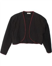 PINKO Womens Open Bolero Jacket UK 14 Medium Black DC37