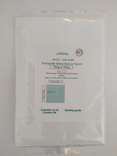 Muslin cloth straining - straining, jam