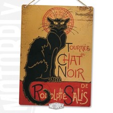 Metal Wall Sign - Le Chat Noir