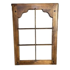 Wood & Glass Paned Window from Curio Hutch Repurpose