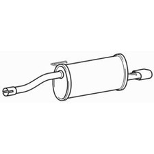 Rear Exhaust Silencer Back Box