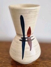 Mid Century Pottery Vase 12cm