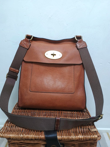 Mulberry brown pebbled - pebbled, leather