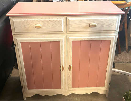 Pink white wooden - &,
