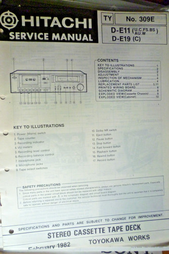 Hitachi e11 d - d-e19, stereo