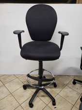 Used Draughtsman Chair High Back Ergonomic With Adjustable Foot Ring