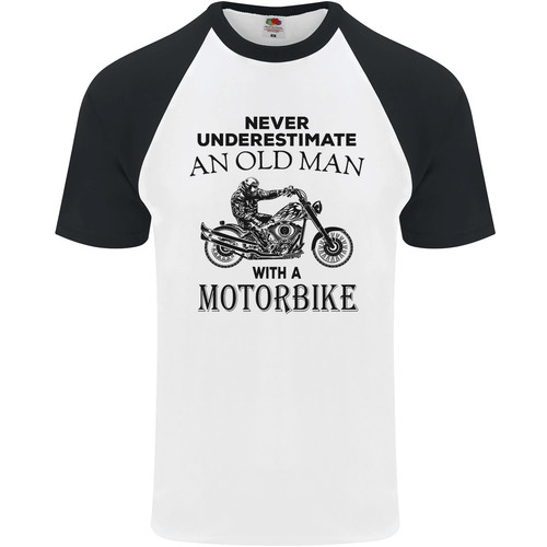 Old man motorbike - man,