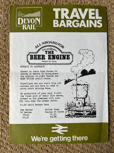 Devon rail beer engine - beer, pub