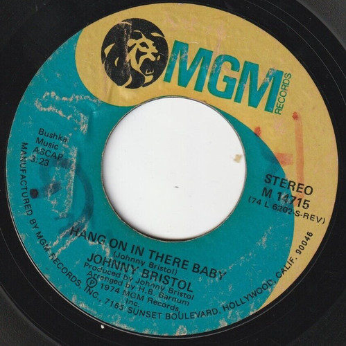 Johnny bristol hang on in - ,