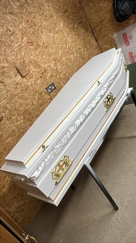 The angel wooden coffin - angel,