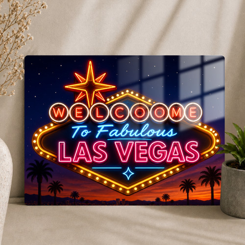 Las vegas welcome sign - las, metal