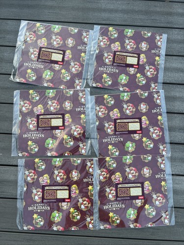 Mario holiday wrapping paper - holiday,