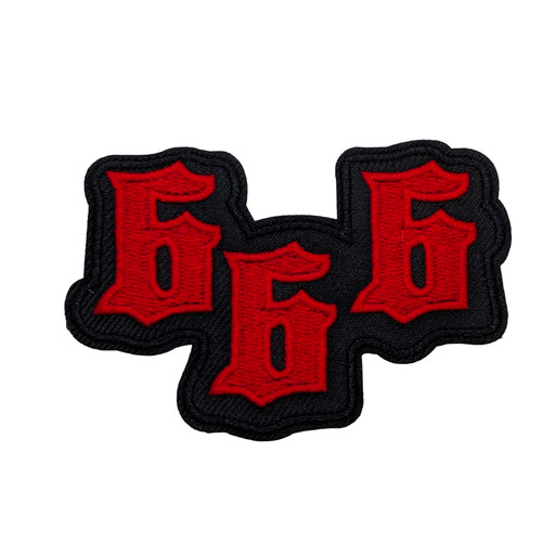 666 devil embroidered patch - devil,