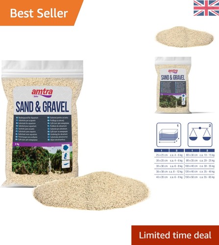 2kg white quartz aquarium - white, sand