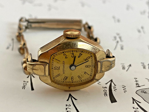 Wittnauer 1950s 10kt yellow - wittnauer,