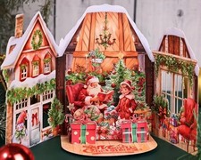 3D pop up card Presents Santa