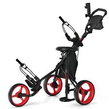 COSTWAY 3 Wheels Golf Push