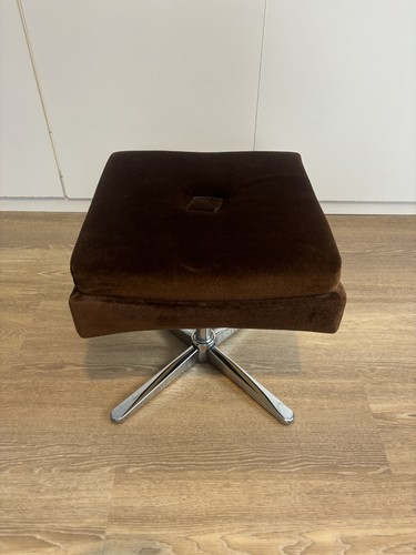 Vintage swivel footstool - vintage,