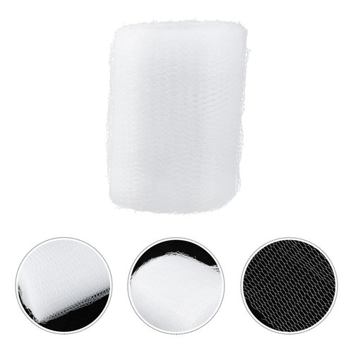 White mesh ribbon - white, durable